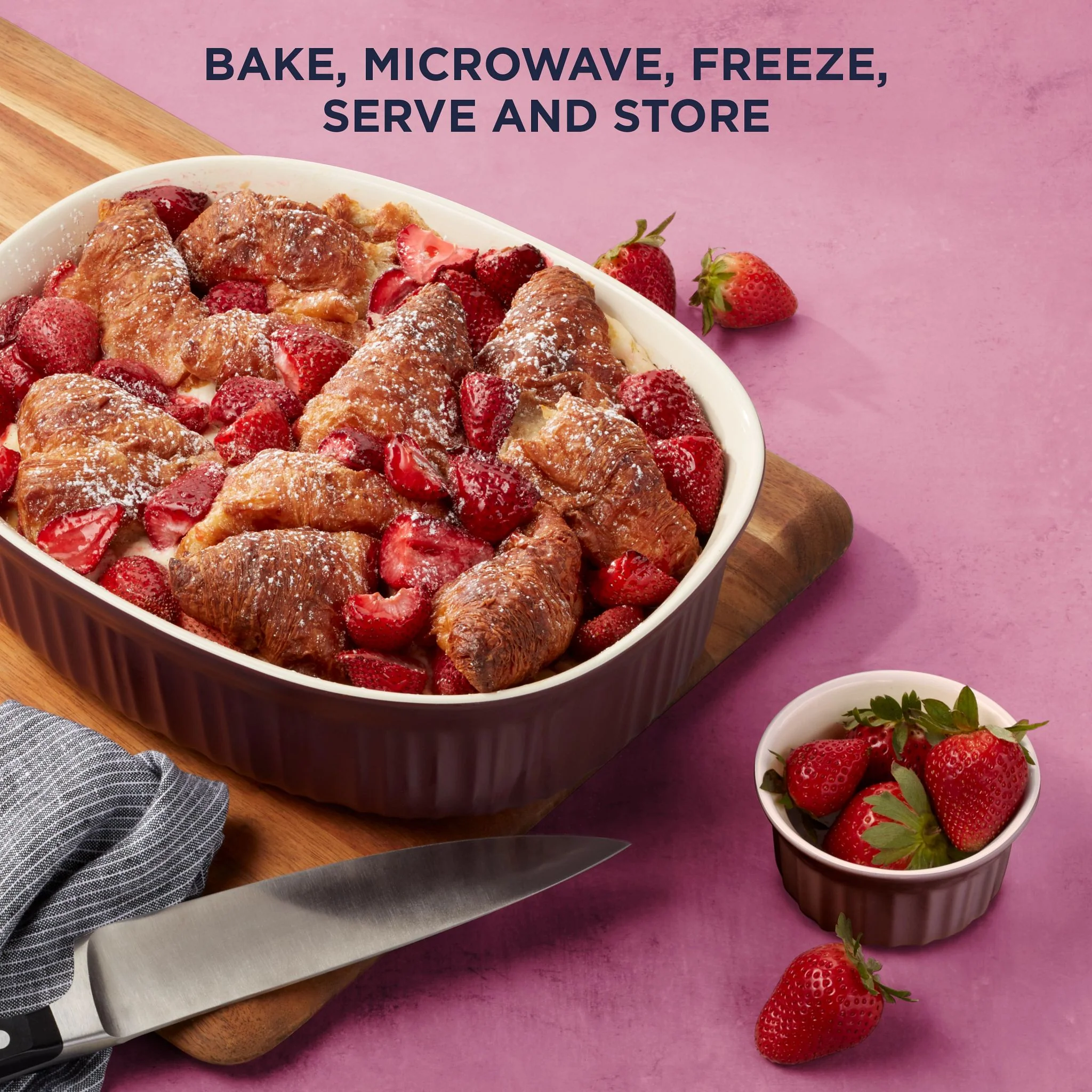 CorningWare® French Colors 10-piece Bakeware Set, Cabernet Glass - Image 3