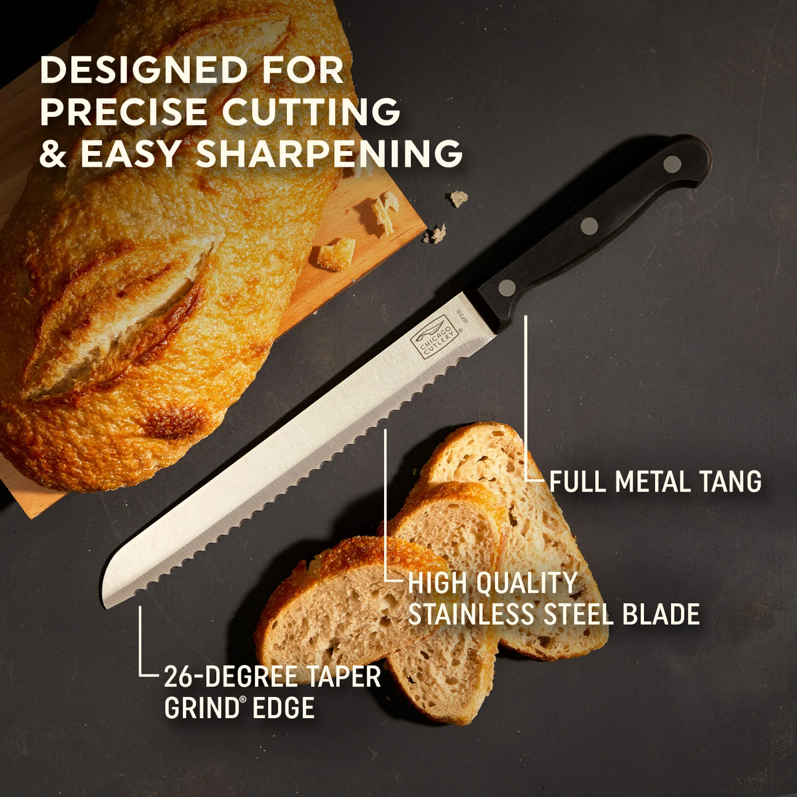 Chicago Cutlery® Essentials 8" Bread Knife - Image 2