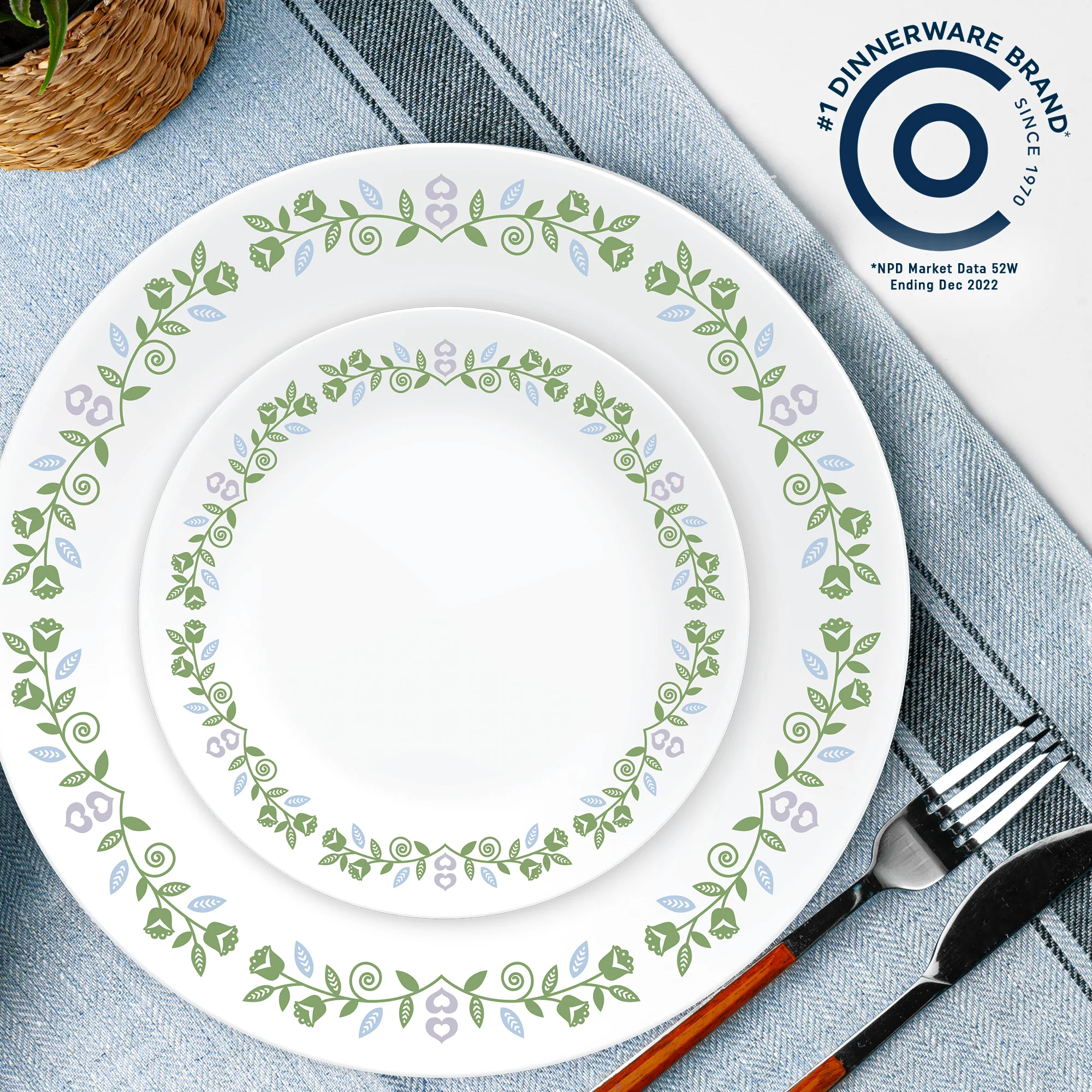 Corelle® Bryndle 12-Piece Glass Dinnerware Set, Service for 4 - Image 3