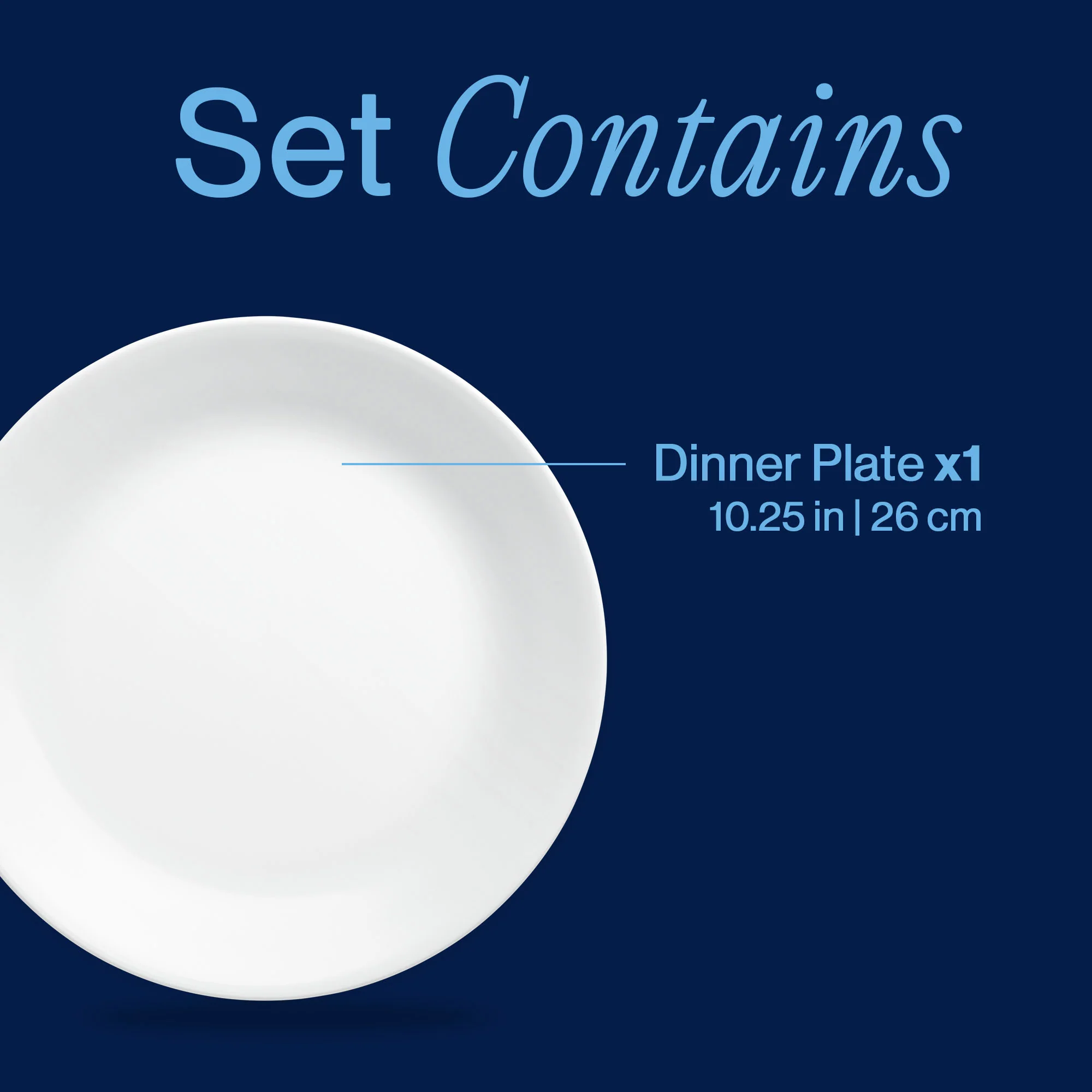 Corelle® Winter Frost White 10.25" Dinner Plates, 6-pack - Image 3