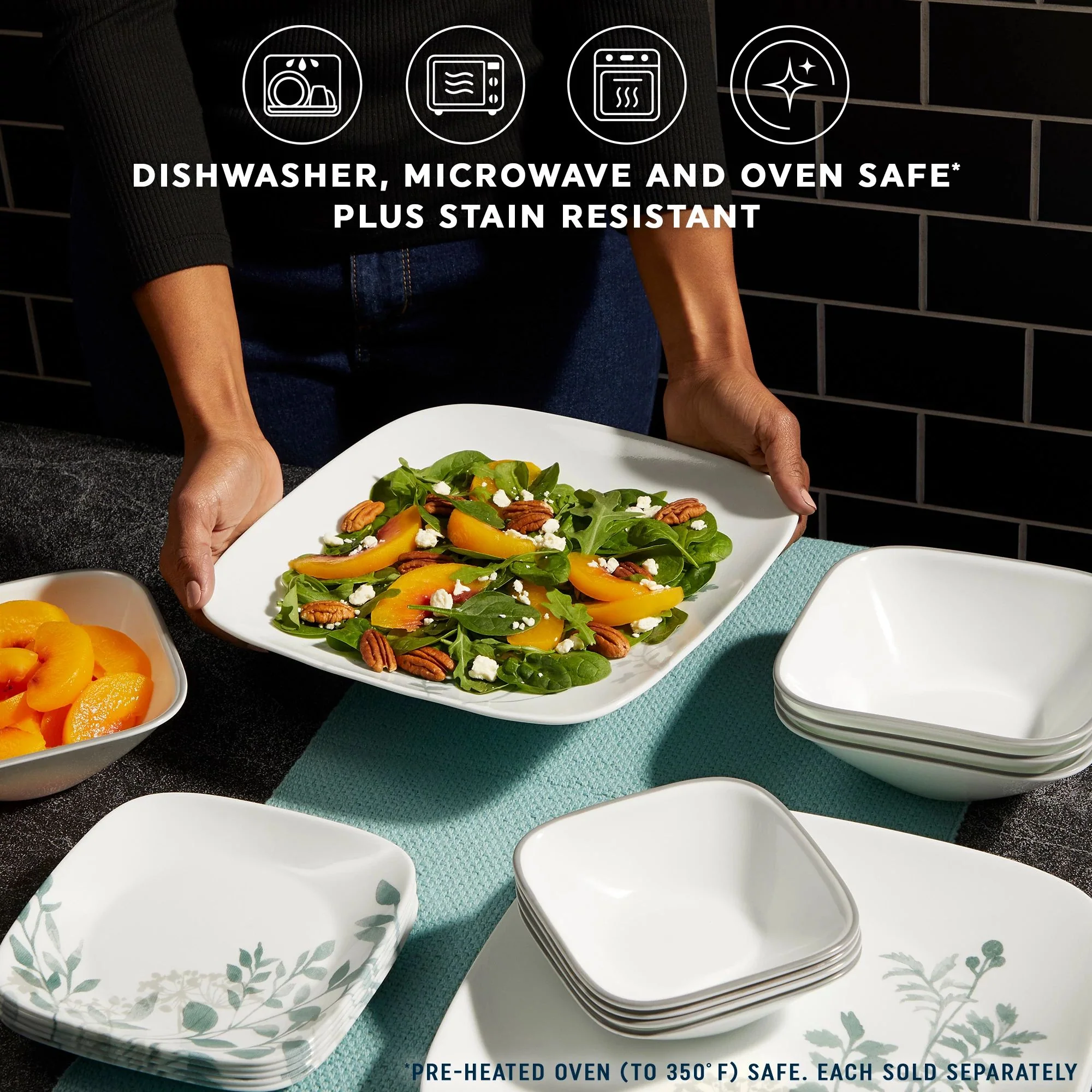 Corelle® Square Amalie 22-ounce Cereal Bowl - Image 3