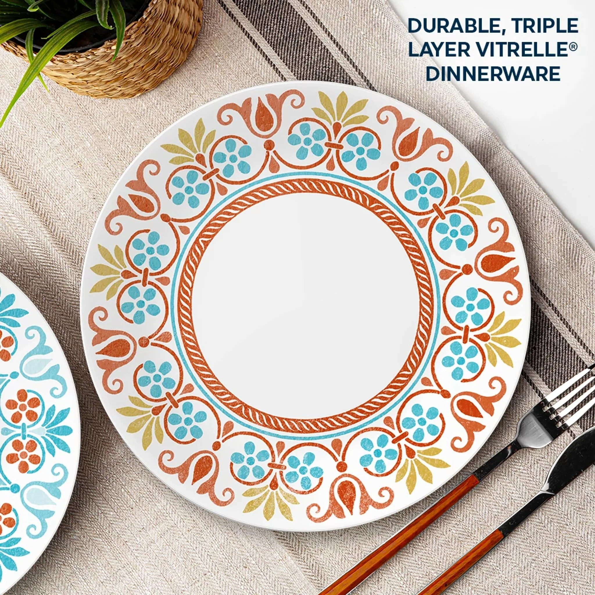 Corelle® Global Collection Terracotta Dreams 12-piece Dinnerware Set, Service for 4 - Image 5