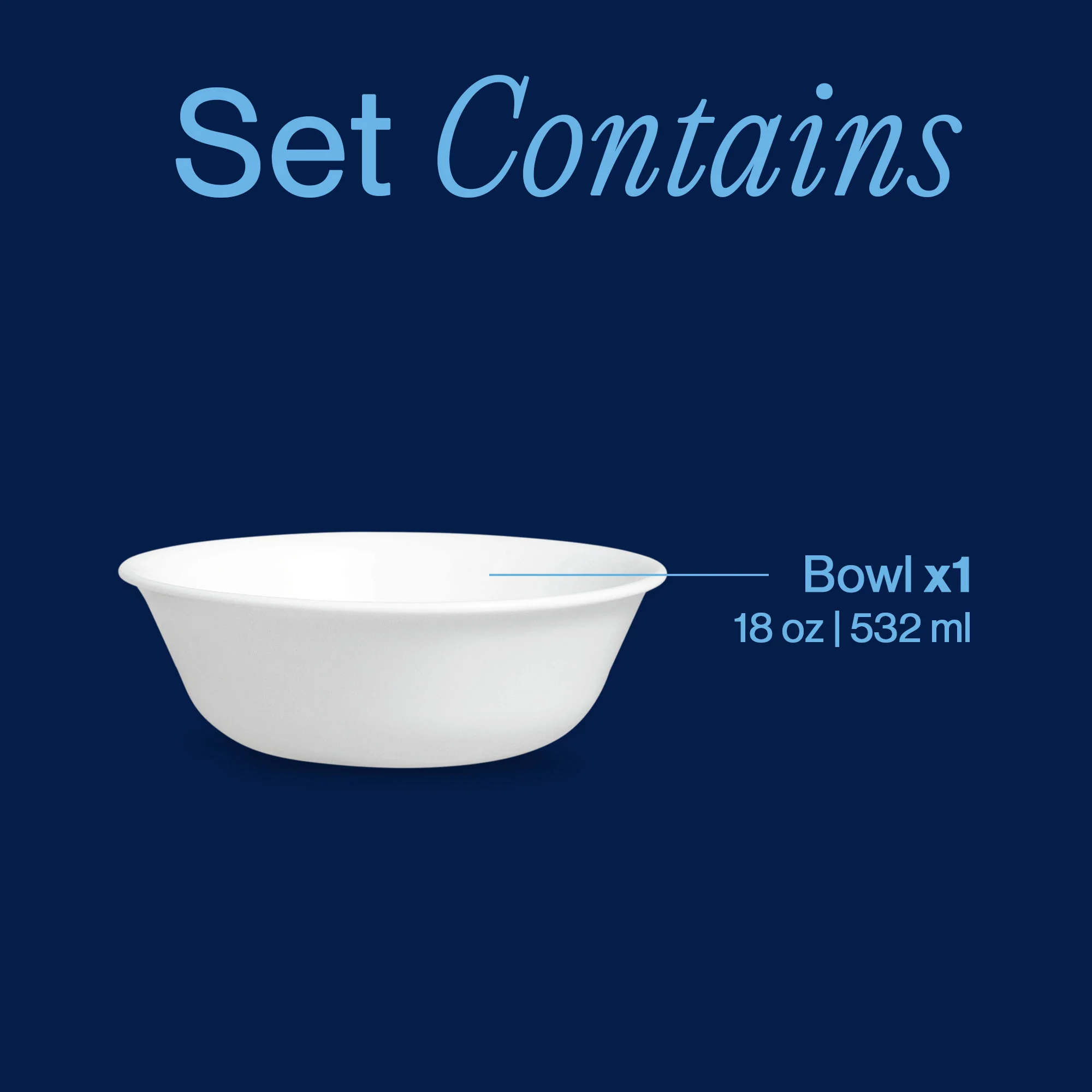 Corelle® Winter Frost White 18-ounce Cereal Bowl - Image 3