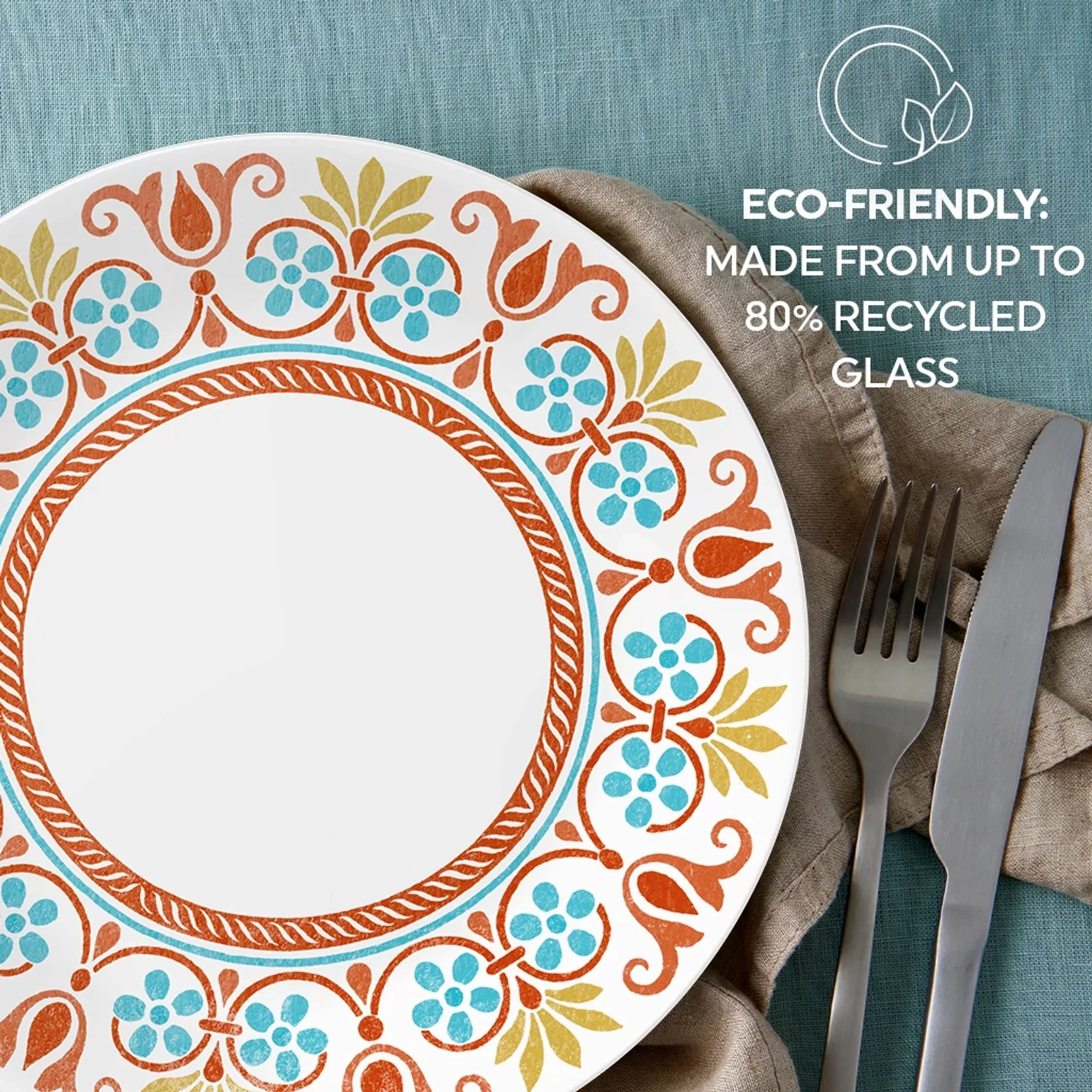 Corelle® Global Collection Terracotta Dreams 12-piece Dinnerware Set, Service for 4 - Image 6