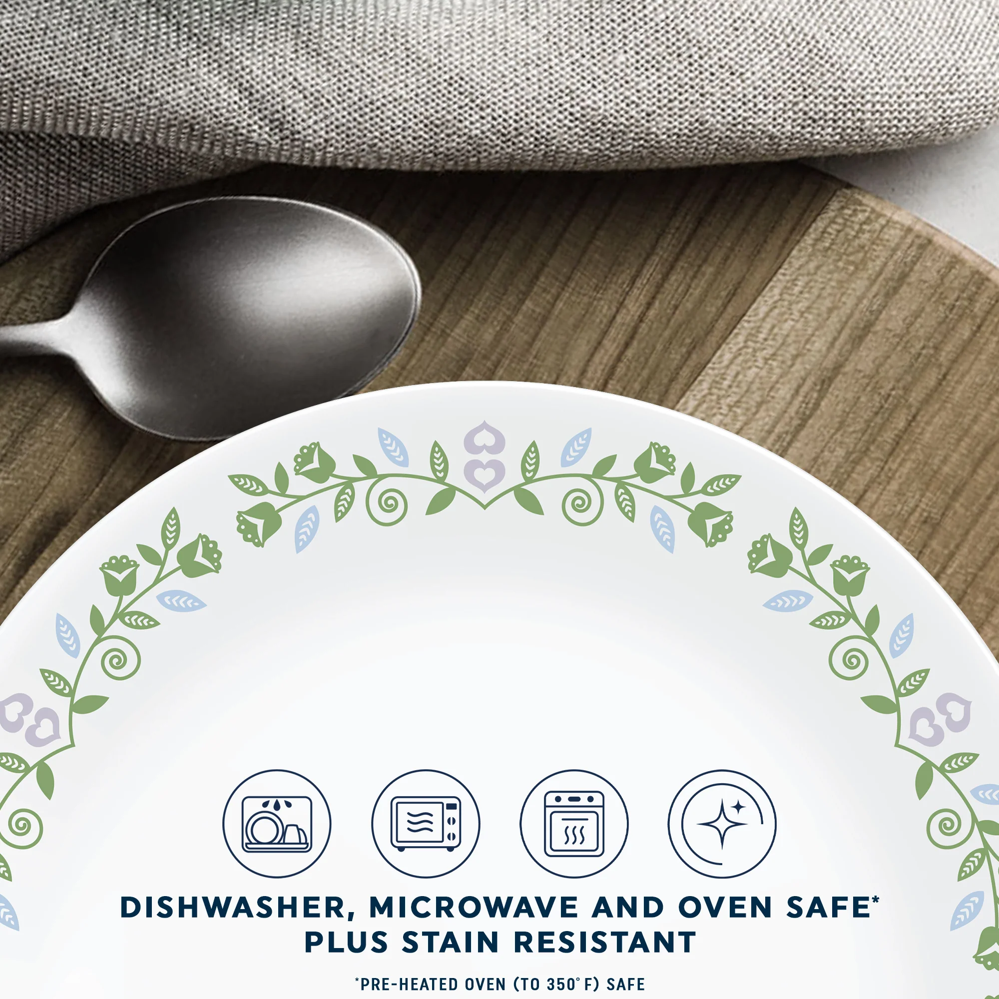 Corelle® Bryndle 12-Piece Glass Dinnerware Set, Service for 4 - Image 4
