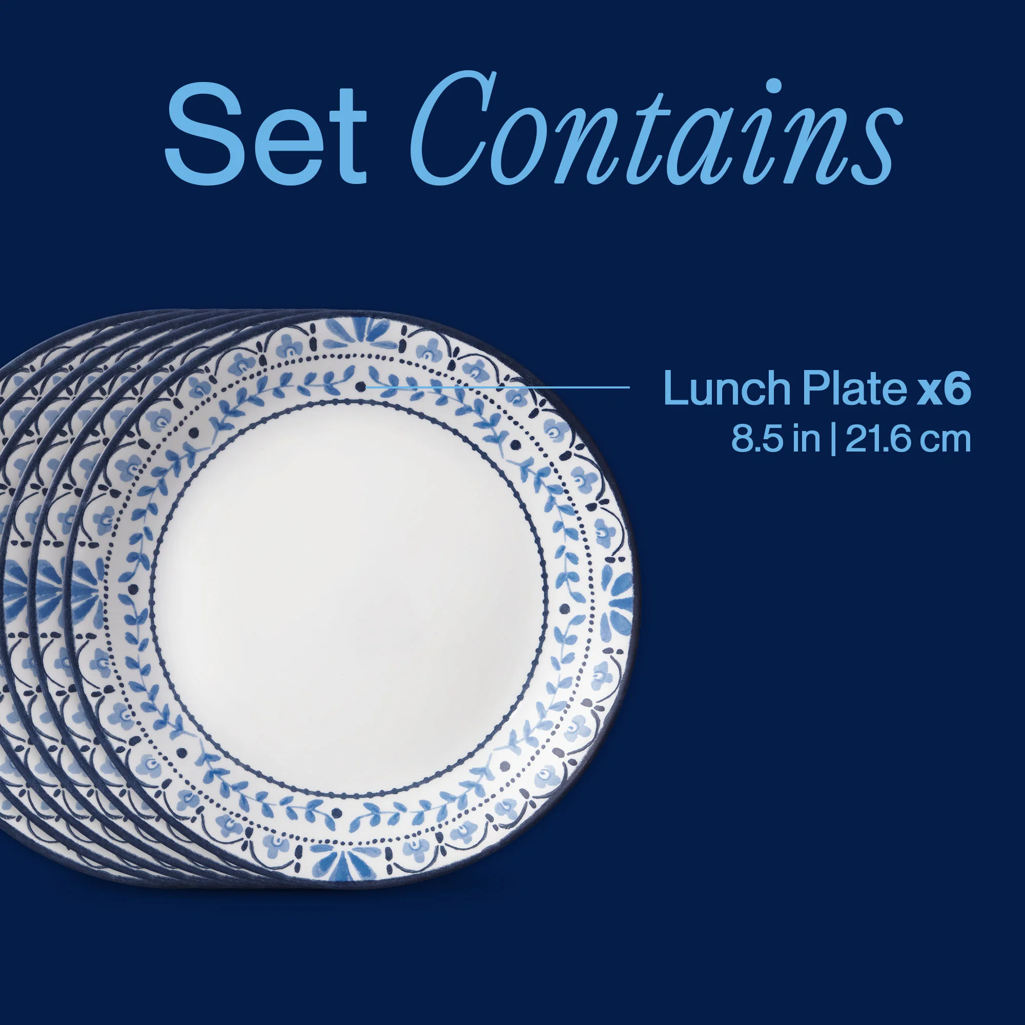 Corelle® Portofino 8.5" Salad Plates, 6-pack - Image 3