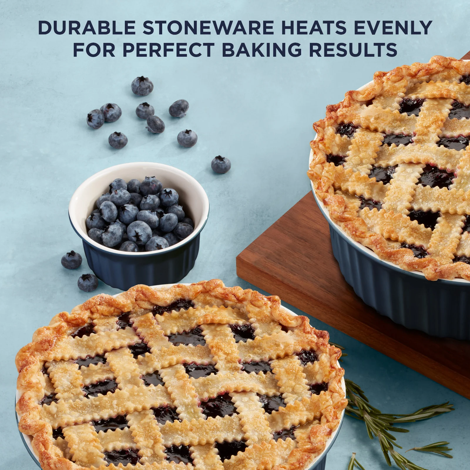 CorningWare® French Colors 12-piece Oval Bakeware Set, Navy Glass - Image 4