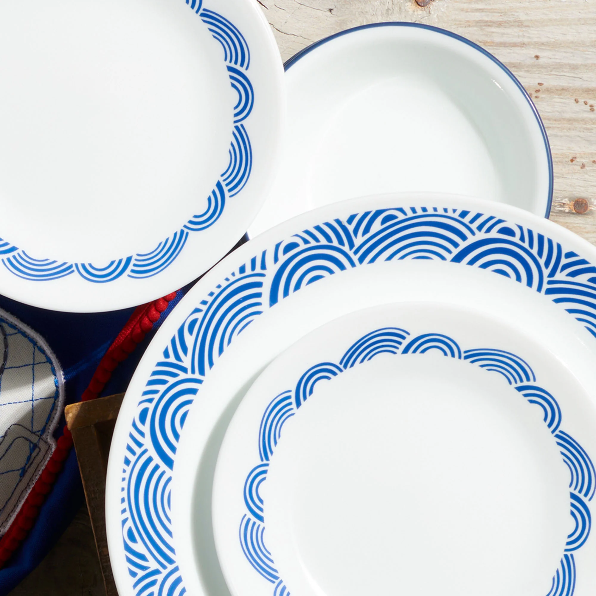 Corelle® Rolling Waves 18-piece Dinnerware Set, Service for 6 Plate - Image 7